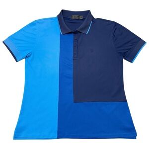 G/FORE Blue and Navy Women's Polo Top